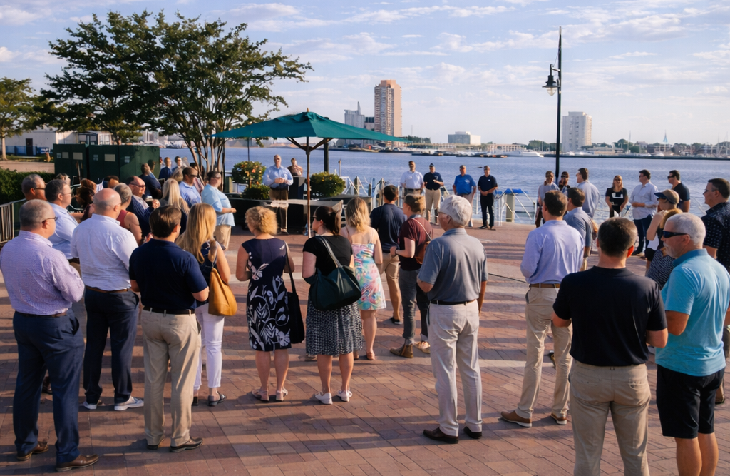 Maritime event by the waterfront